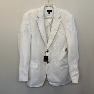 Club Room Luxury Men's Linen White Blazer Size L NWT
